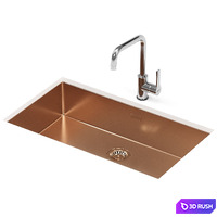 SMEG kitchen sink VSTR71BRX 3D Model Vray, Corona