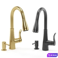 MOEN kitchen faucet collection 03 3D Model Vray, Corona