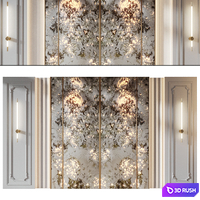 Wall Panel Decor 127 3D Model Vray