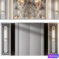 Wall Panel Decor 127 3D Model Vray