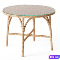 Charlot Exterior Chair and Victoria Cafe Table 3D Model Vray, Corona