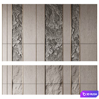 Wall panel No. 30 3D Model Vray, Corona