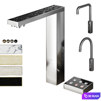 Faucets GUGLIELMI PURA Collection 3D Model Vray, Corona
