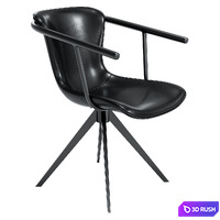 Viterbo dining chair and Lardzh table 3D Model Corona
