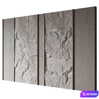 Wall panel No. 31 3D Model Vray, Corona
