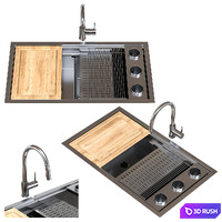 Artinox sink set 3D Model Corona