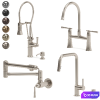 BRIZO kitchen faucets collection 04 3D Model Vray, Corona
