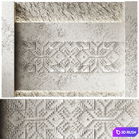 Decorative Wall Art Wall 26 3D Model Corona