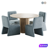 Dining Set 105 3D Model Corona