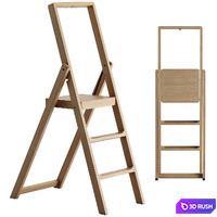 Step Stepladder 3D Model Vray, Corona