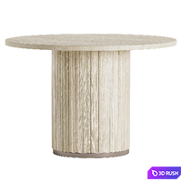 Dunham Dining Chair and Chelsea Dining table 3D Model Vray, Corona