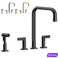Inciso Kitchen Tap by Gessi 3D Model Corona