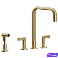 Inciso Kitchen Tap by Gessi 3D Model Corona