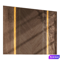 Headboard Wall Panel DAR02 3D Model Corona