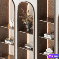Bookshelf 006 KM 3D Model Corona