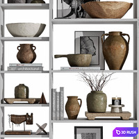Decorative set 34 3D Model Vray, Corona