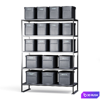 Shelf with containers for storing things 3D Model Vray, Corona