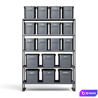 Shelf with containers for storing things 3D Model Vray, Corona