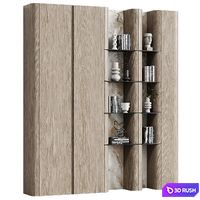 Wardrobe in a modern minimalist style 117 3D Model Corona