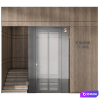 ELEVATOR &amp; STAIR NO16 3D Model Vray, Corona