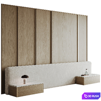 Headboard Wall 3d Panel 1 3D Model Corona