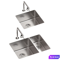 Kitchen sink and faucet Omoikiri 3D Model Corona