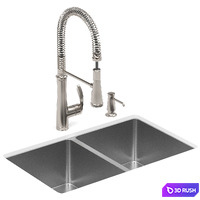 RUVATI kitchen sink 3D Model Vray, Corona