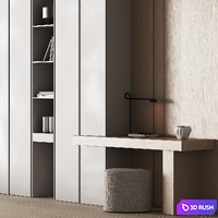556 office furniture 33 workplace 17 3D Model Corona