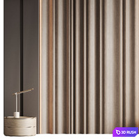 Wall panel/Headboard 9 3D Model Corona
