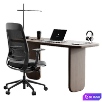 Workplace 29 3D Model Vray, Corona