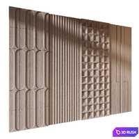 Wall Panels | Set 436 3D Model Corona