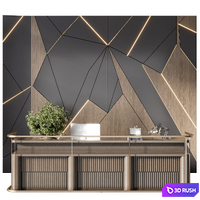 Reception Desk NO36 3D Model Vray, Corona