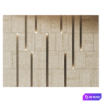 3d wall panel 5 3D Model Vray, Corona