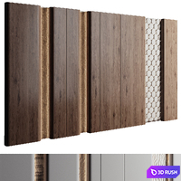 Headboard 3d Wall Panel 3D Model Vray, Corona