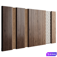 Headboard 3d Wall Panel 3D Model Vray, Corona