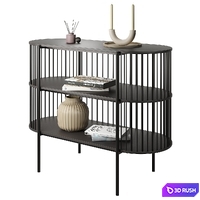 Shelf Haris Black 3D Model Corona