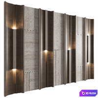 Wall Panel Decor 272 3D Model Vray, Corona