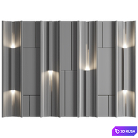 Wall Panel Decor 272 3D Model Vray, Corona