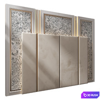 Wall Panel Decor 274 3D Model Vray, Corona