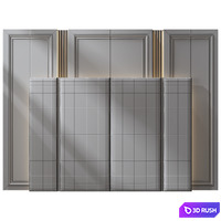 Wall Panel Decor 274 3D Model Vray, Corona