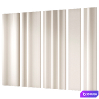 Gesso wall 3d panels Infinity 3D Model Vray, Corona