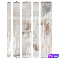 Glass partitions set 1 3D Model Vray, Corona