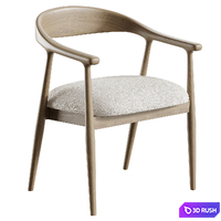 Beale Table and Round Dining Table 3D Model Corona