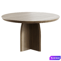Beale Table and Round Dining Table 3D Model Corona