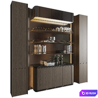 Rack Decor 14 3D Model Vray, Corona