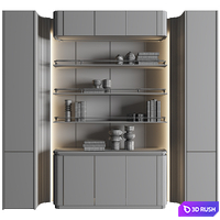 Rack Decor 14 3D Model Vray, Corona