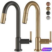 Kitchen faucet set4 3D Model Vray, Corona