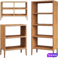 Bookcase or sideboard table by zara home 3D Model Vray, Corona