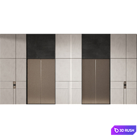 535 elevator lobby design in 2 options 01 3D Model Vray, Corona