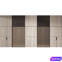535 elevator lobby design in 2 options 01 3D Model Vray, Corona